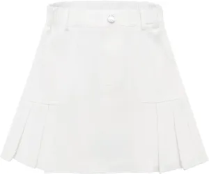 2025 Girl's Denim Skirts Elastic Waist Pleated Toddler Girls Jean Skirt Size 10-12