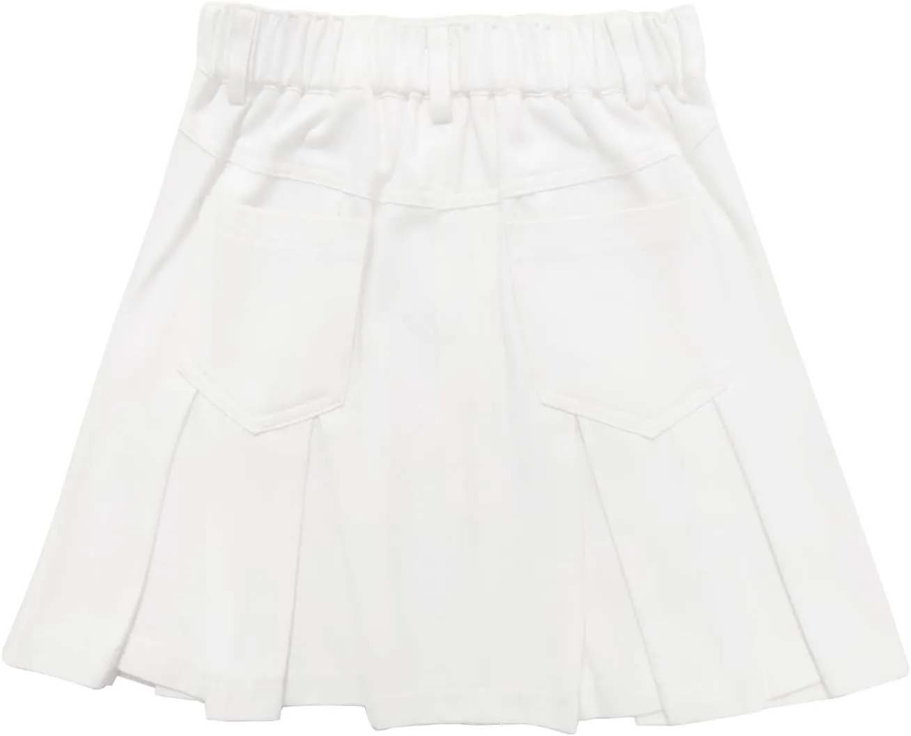 2025 Girl's Denim Skirts Elastic Waist Pleated Toddler Girls Jean Skirt Size 10-12