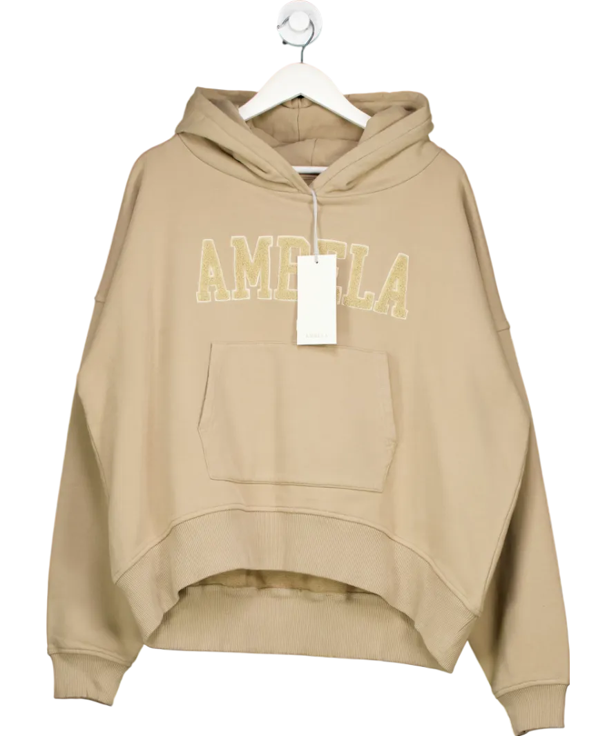 Ambela Beige The Perfect Oversized Hoodie UK L