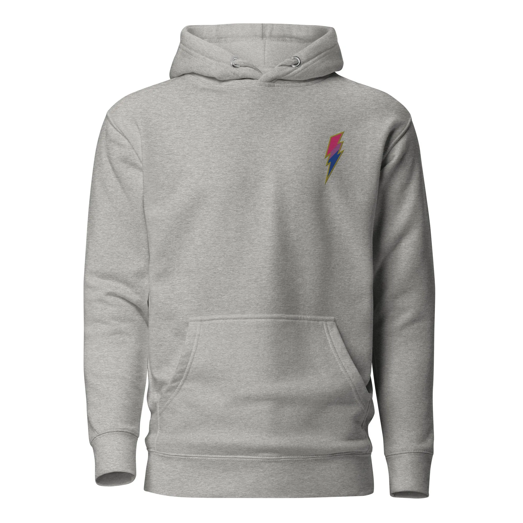 Bisexual Pride Lightning Embroidered Hoodie