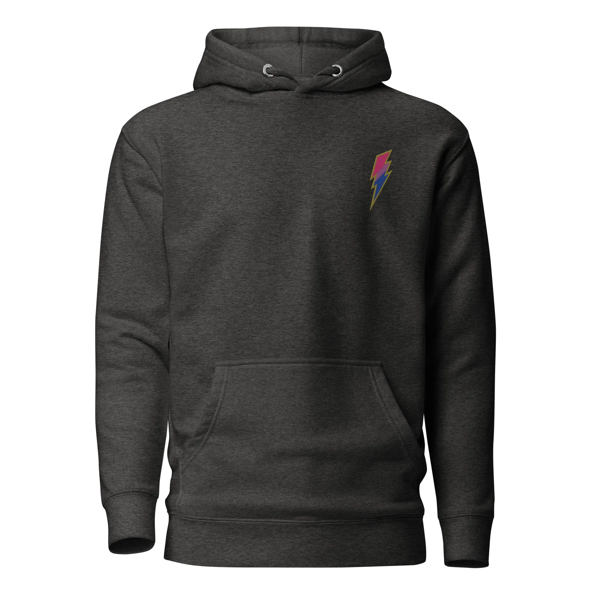 Bisexual Pride Lightning Embroidered Hoodie