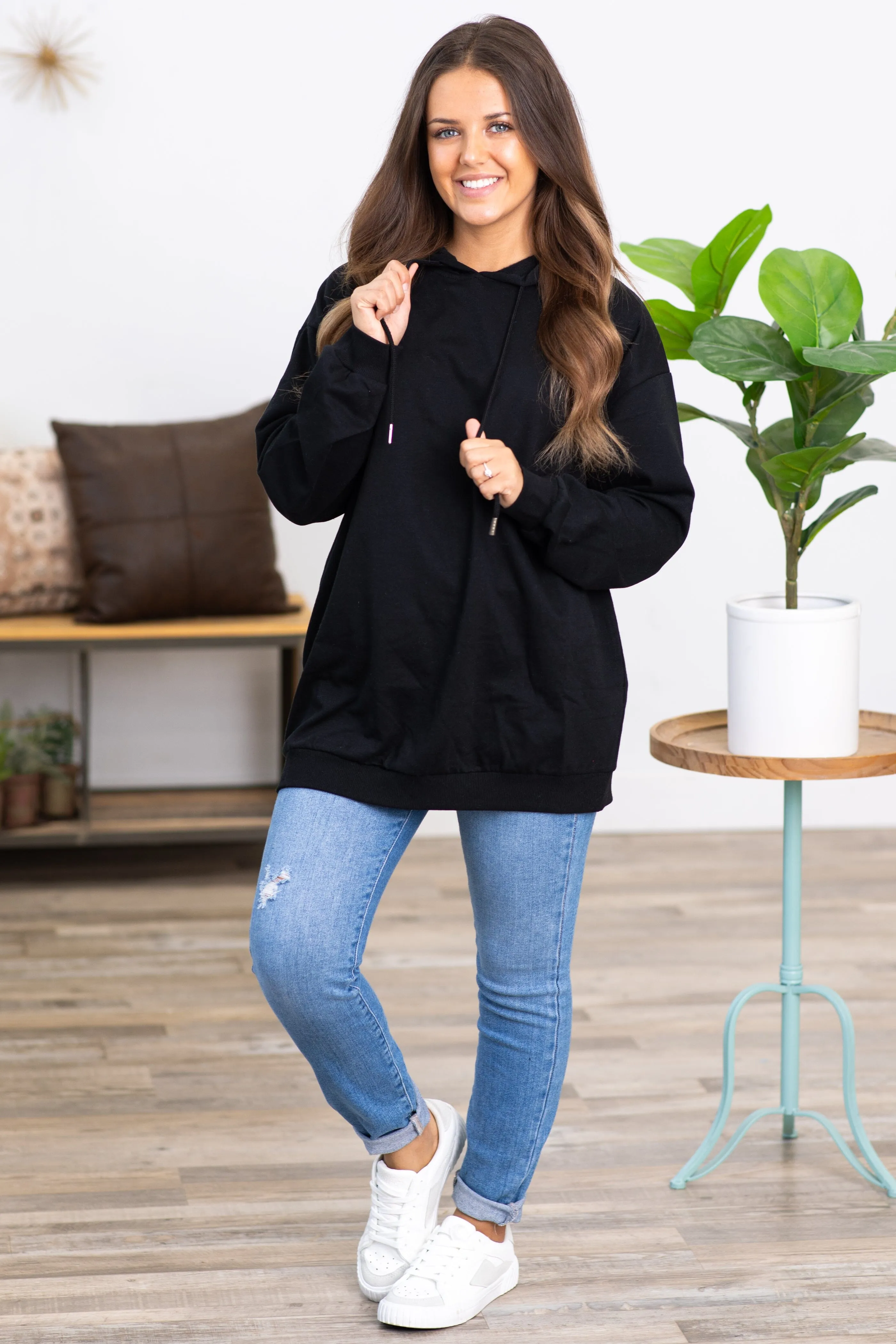 Black Basic Hoodie