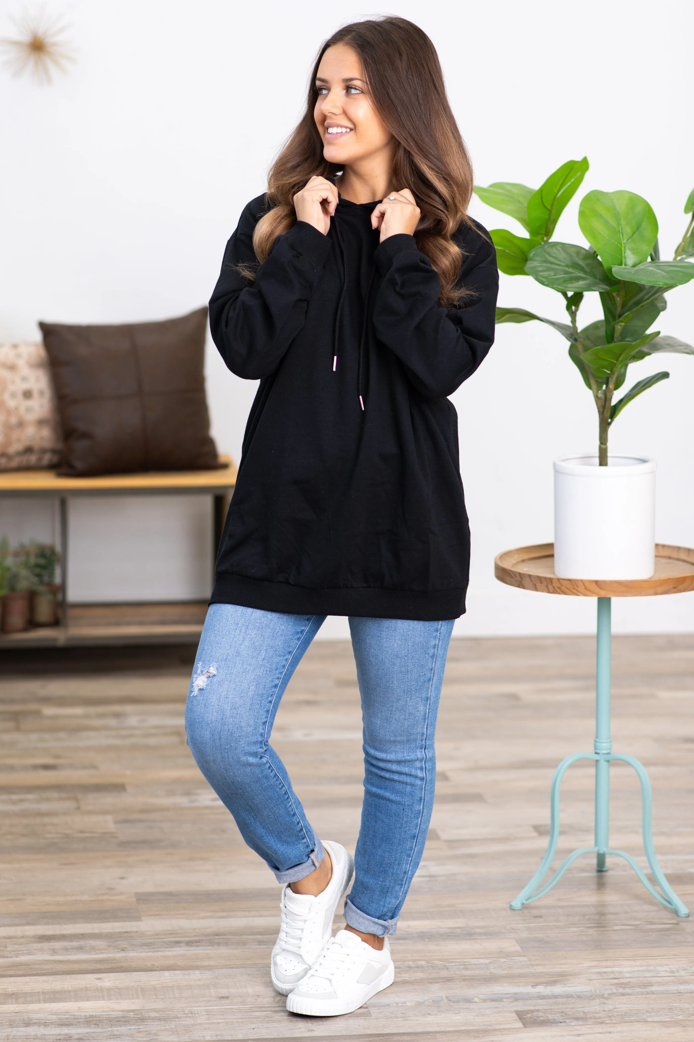 Black Basic Hoodie