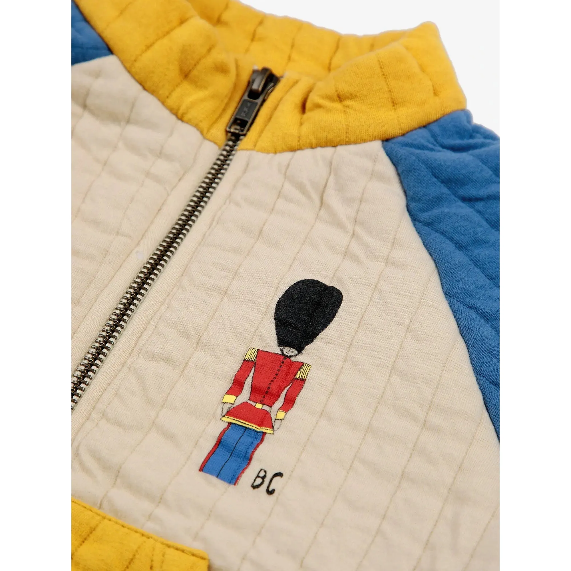 Bobo Choses Baby Little Tin Soldier Quilted Zipped Sweatshirt - Multicolor