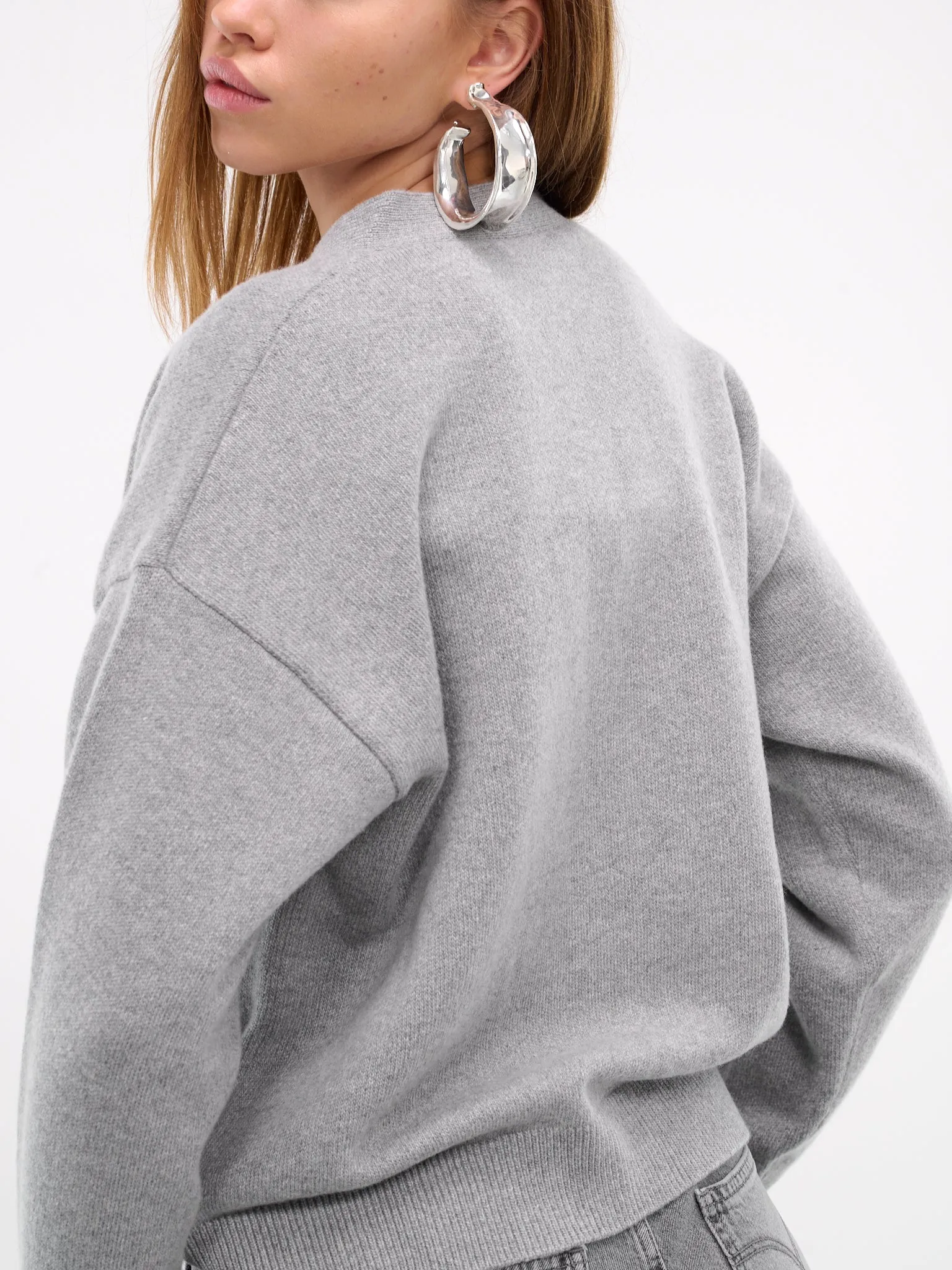 Boxy Knit Cardigan (1013437-1A11287-1EB60-CONCRETE)