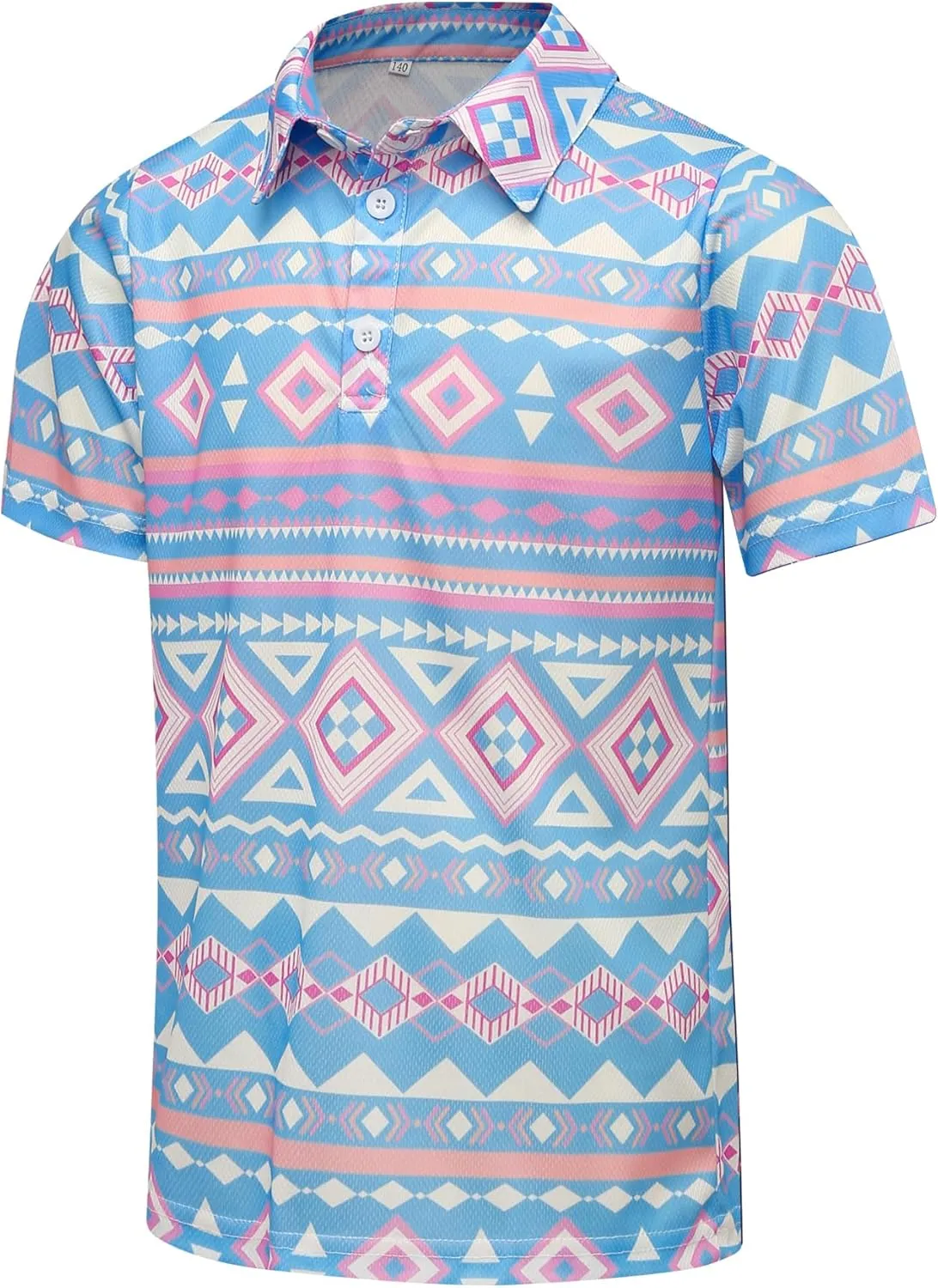 Boys Polo Shirt Hawaiian Collared Golf Shirts Kids School Uniform 5-12 Years