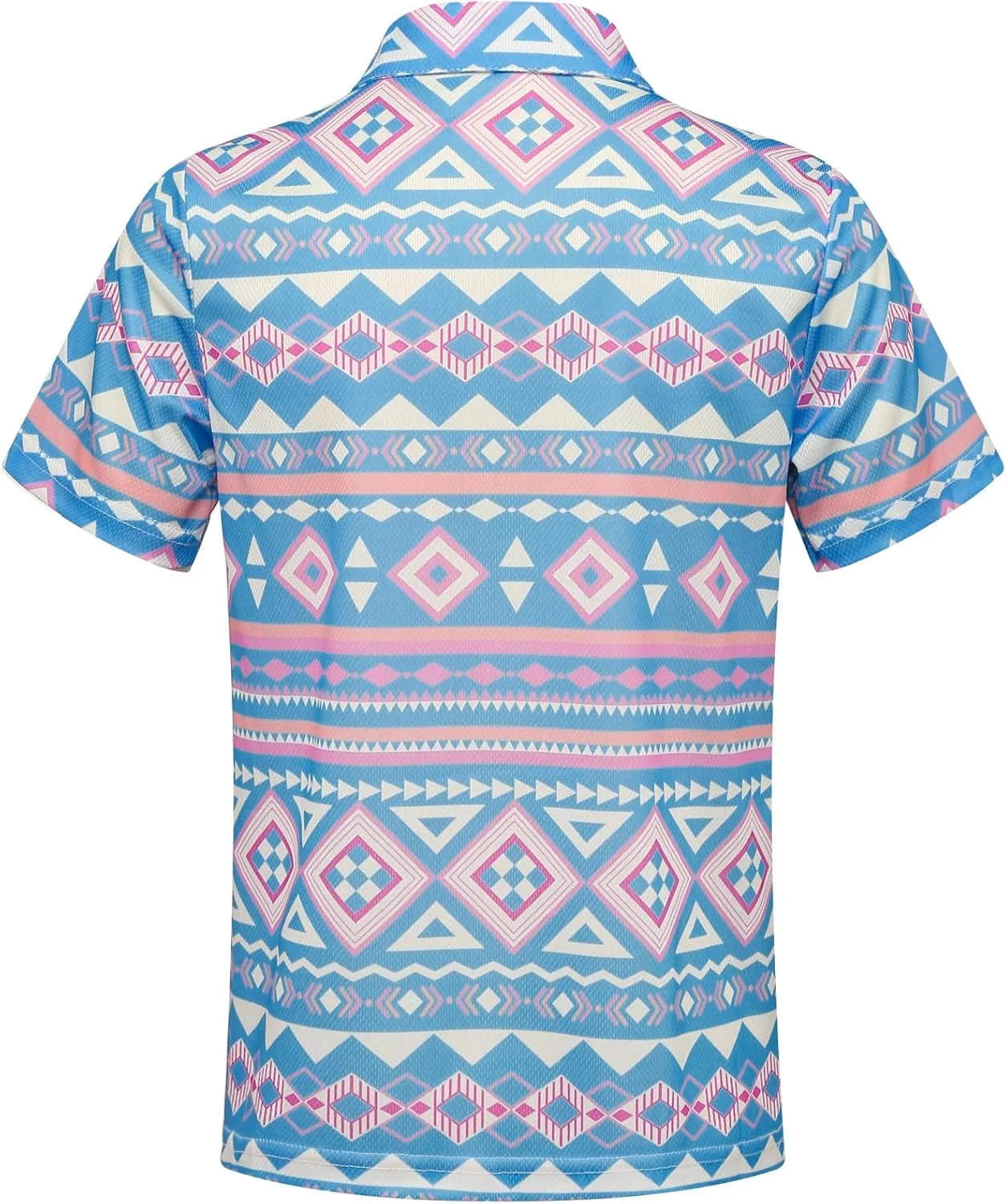 Boys Polo Shirt Hawaiian Collared Golf Shirts Kids School Uniform 5-12 Years