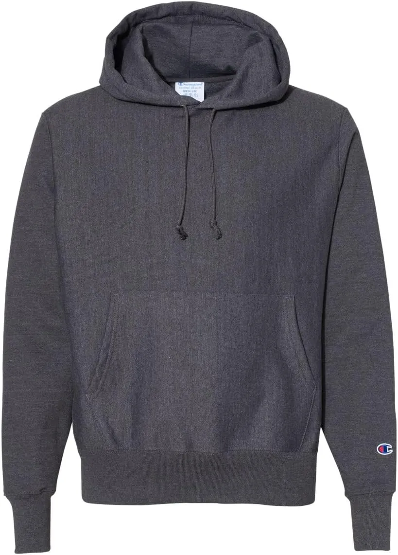 Champion S101 Men's Reverse Weave Hooded Sweatshirt, Heavyweight 12 oz. Fleece, Shrink-Resistant