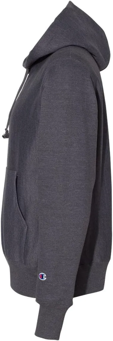 Champion S101 Men's Reverse Weave Hooded Sweatshirt, Heavyweight 12 oz. Fleece, Shrink-Resistant