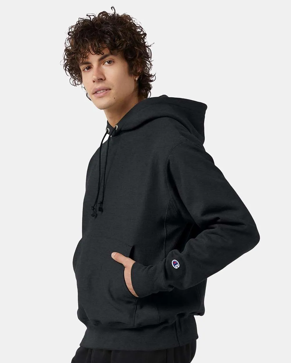 Champion S101 Men's Reverse Weave Hooded Sweatshirt, Heavyweight 12 oz. Fleece, Shrink-Resistant