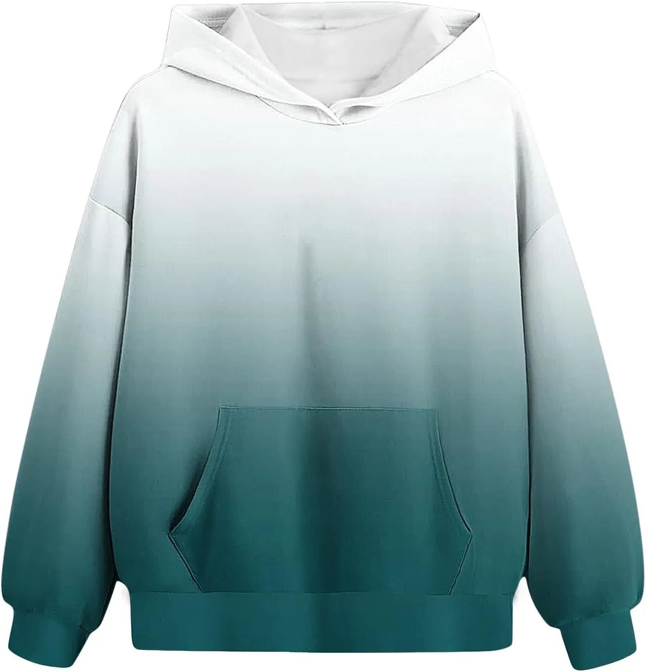 Cute Hoodies For Girls Oversized Long Sleeve Sweatshirt Gradient Teen Girls Pullover Tops 2-13 Years