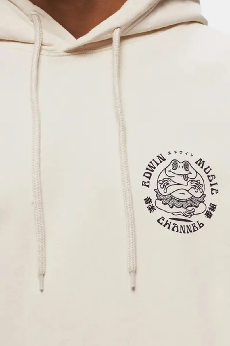 Edwin Music Channel Hoodie (Whisper White)