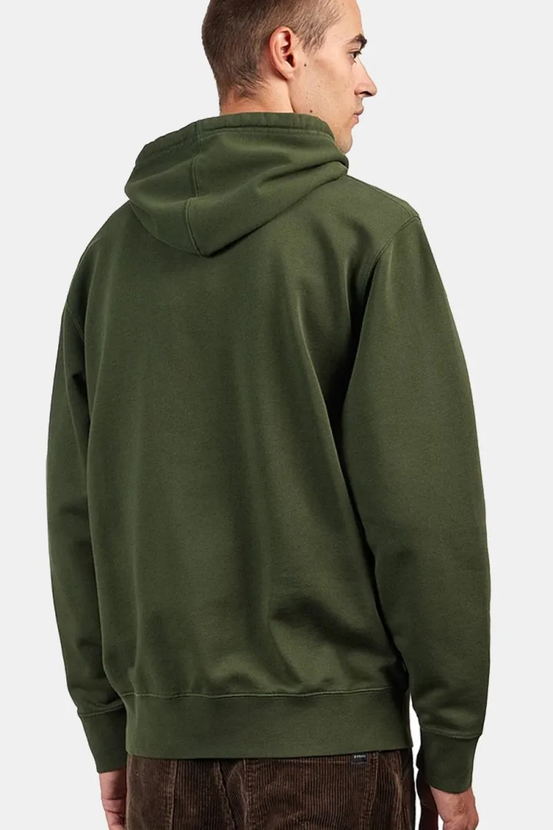 Edwin Sunset On Mount Fuji Hooded Sweatshirt (Kombu Green)