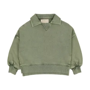 Farren and Me Washed Khaki Boys Sweatshirt Polo
