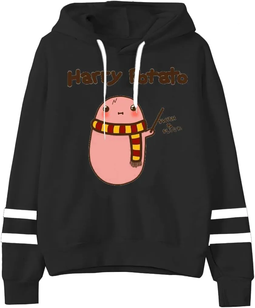 Fronage Teen Girls Hooded Sweatshirt Womens Long Sleeve Cute Hoodies Pullover Tops