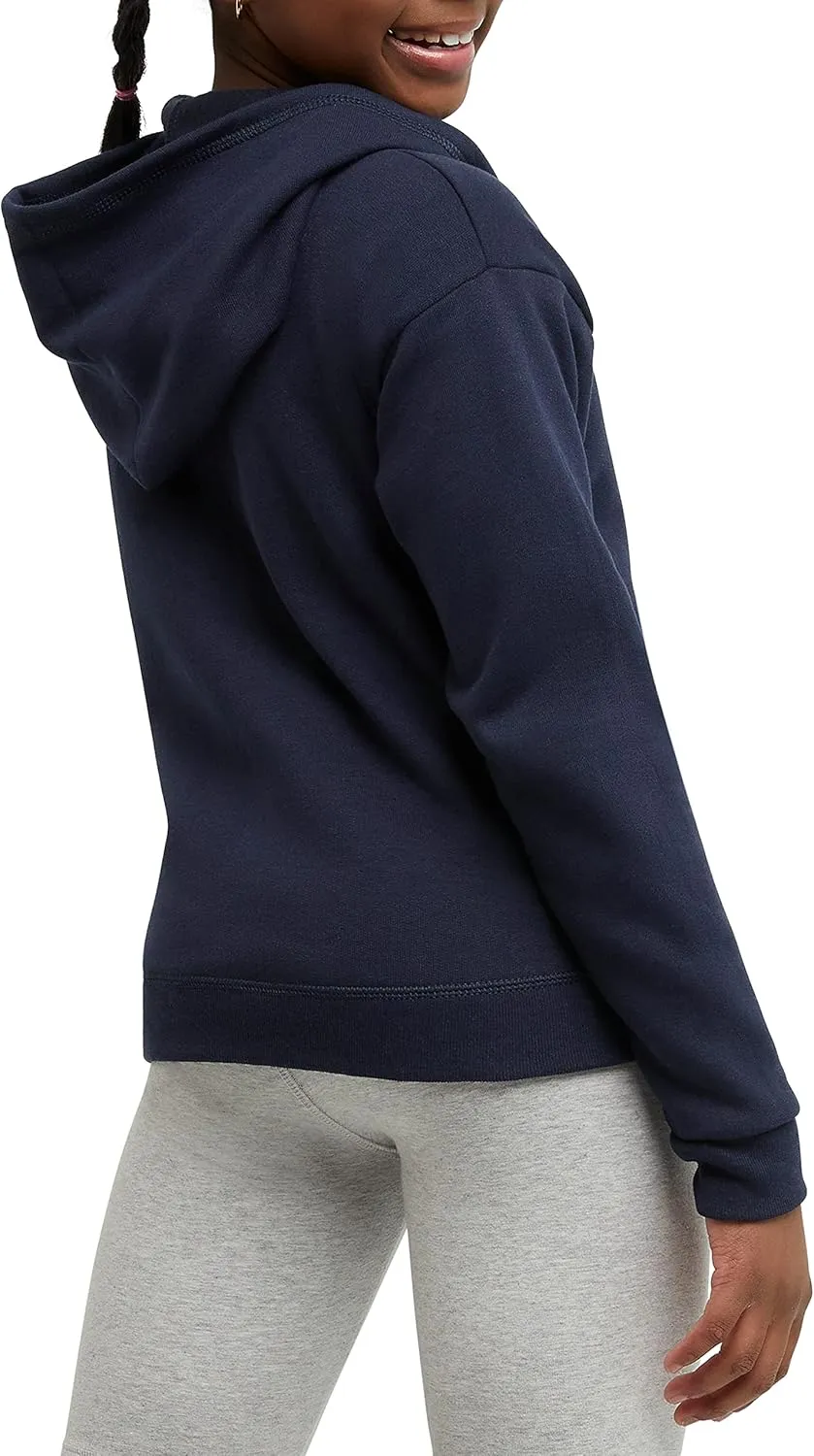 Hanes Girls' Comfortsoft Ecosmart Full-Zip Hoodie