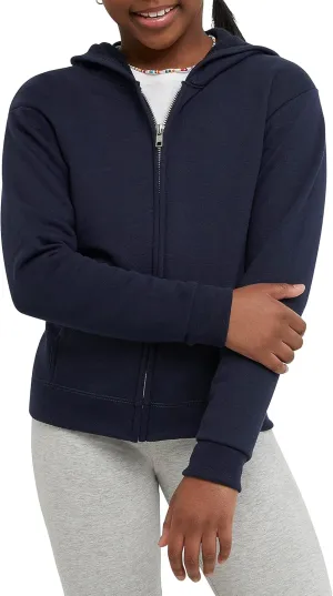Hanes Girls' Comfortsoft Ecosmart Full-Zip Hoodie
