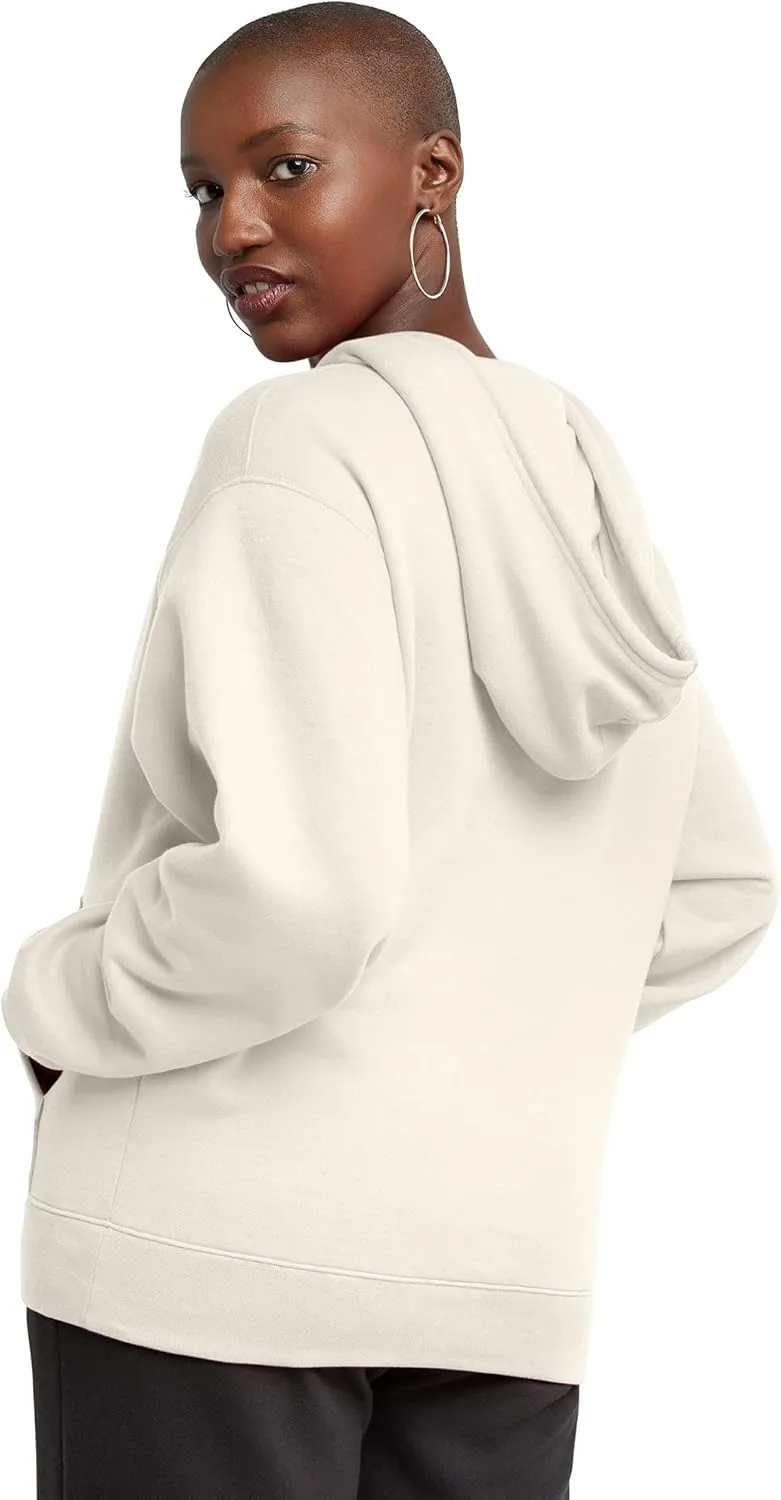 Hanes Women's Originals Pullover Hoodie, Midweight Fleece Hooded Sweatshirt for Women, Available in Plus