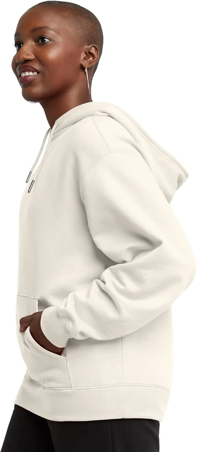 Hanes Women's Originals Pullover Hoodie, Midweight Fleece Hooded Sweatshirt for Women, Available in Plus