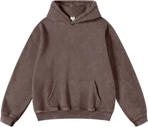 Hatant Oversized Hoodie Sweatshirts for Women Couples Heavyweight Hoodies Pullover Vintage Acid Wash Sweaters Pullover 2025