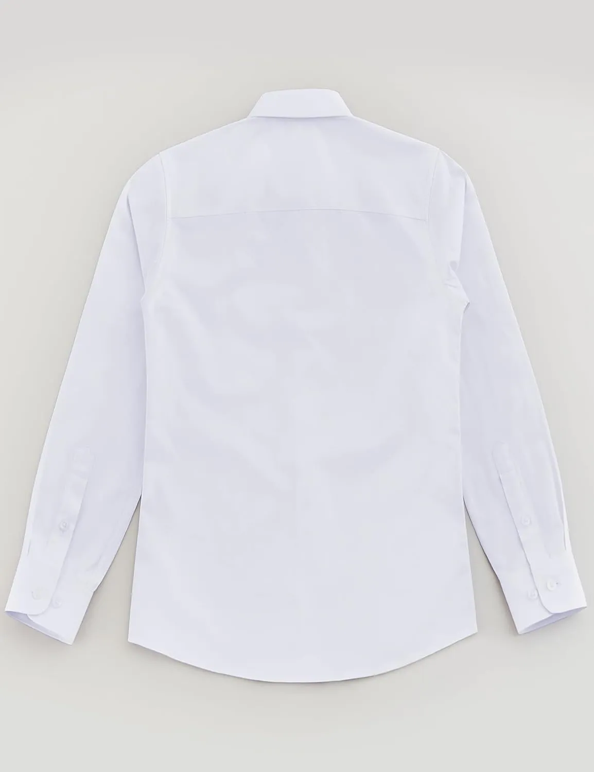 Marvelous World Boys' Long Sleeve Solid Buttoned Cuffs Dress Shirt Kids Casual Button Down Shirts with Chest Pocket