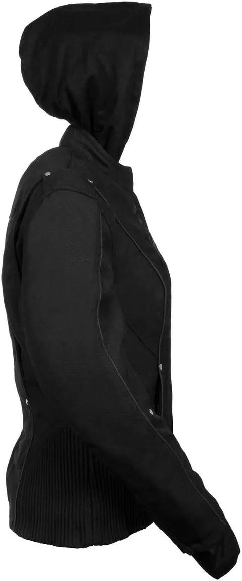 Milwaukee Leather Women's Textile Motorcycle Riders Jacket with Hoodie - Year Round Wear - 2X-Large - 2X-Large