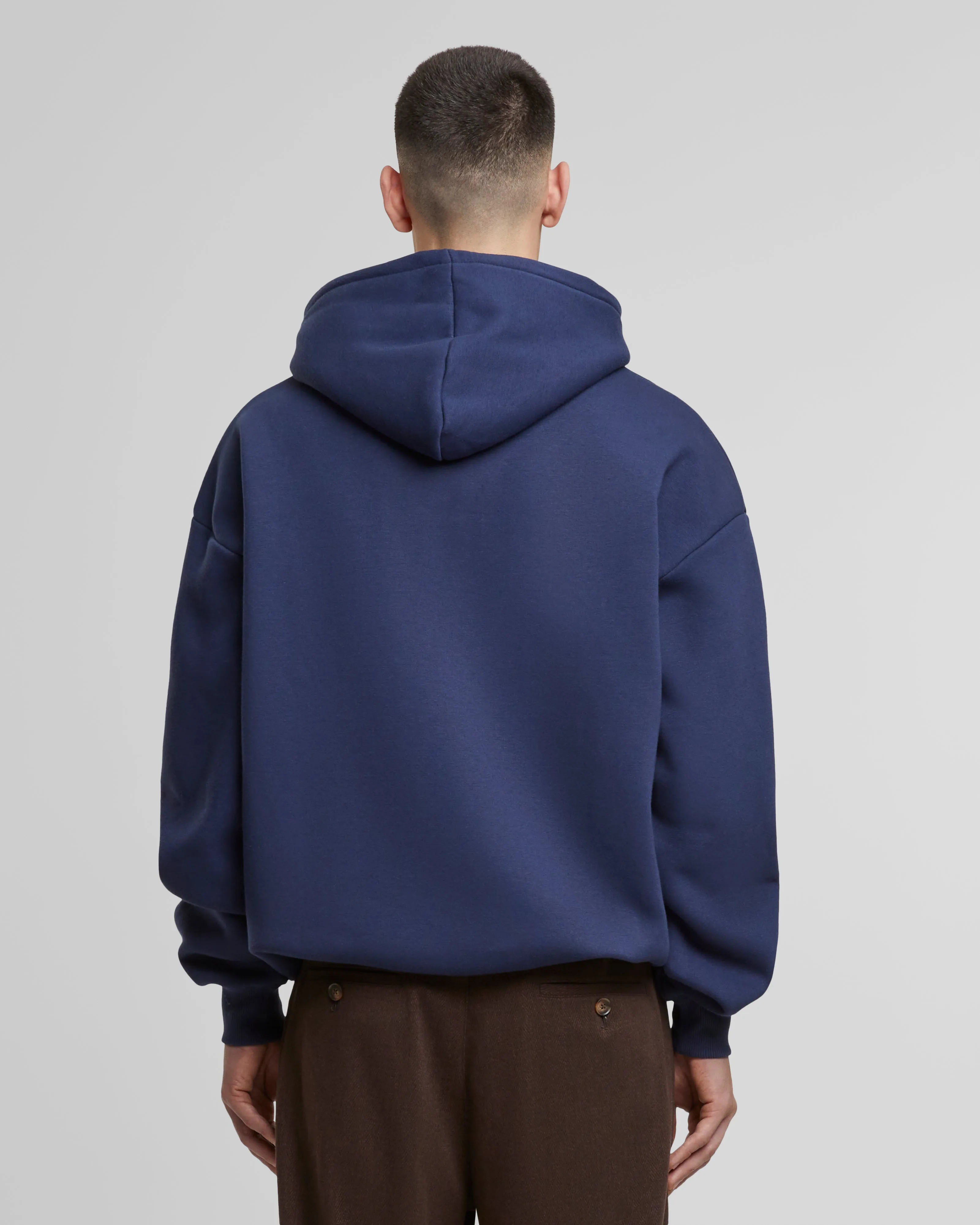 Oversized Zip-Hoodie Navy