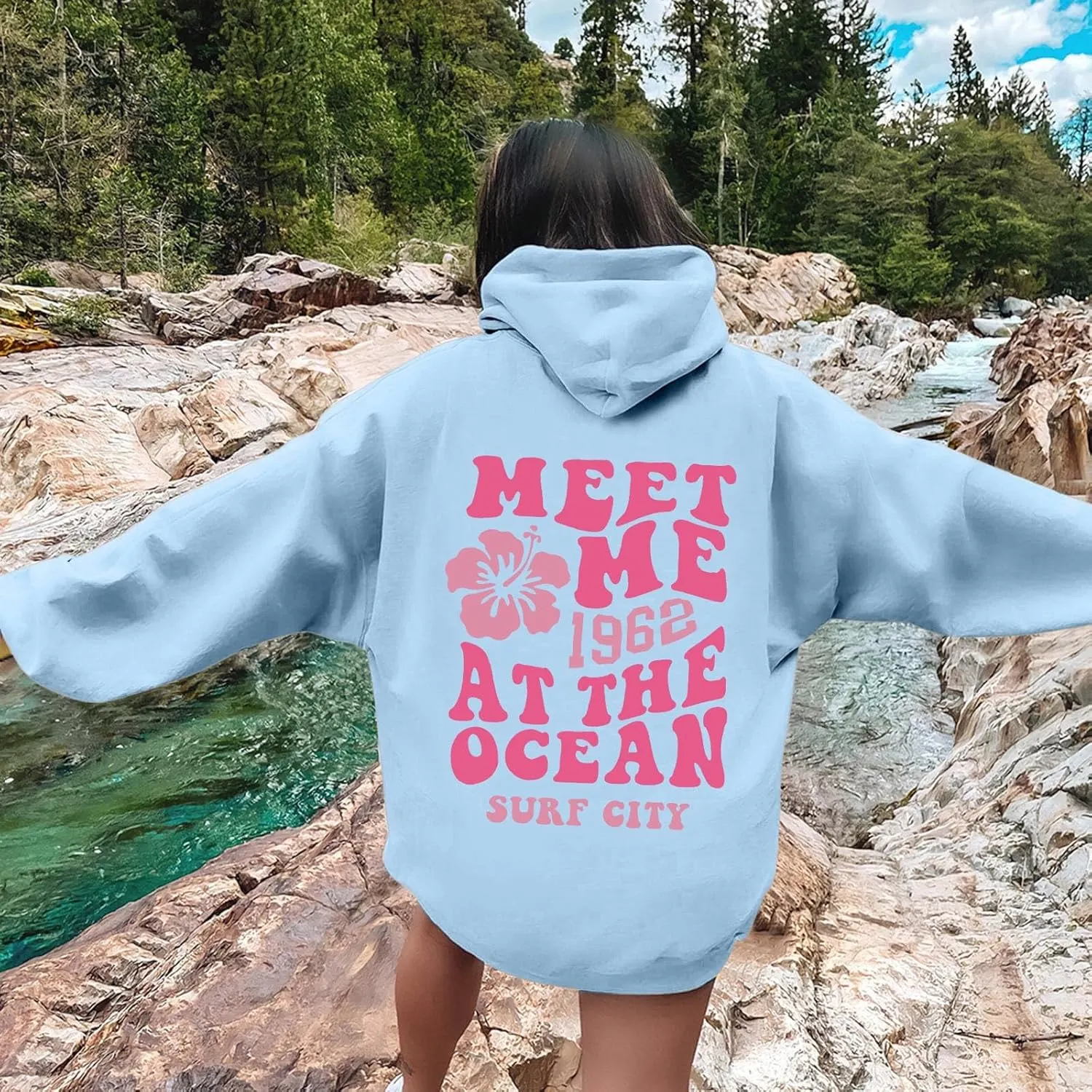 PTOLOCIF Womens Casual Hoodies Long Sleeve Lightweight Pullover Tops 2024 Fall Outfits Loose Oversized Sweatshirt with Pocket
