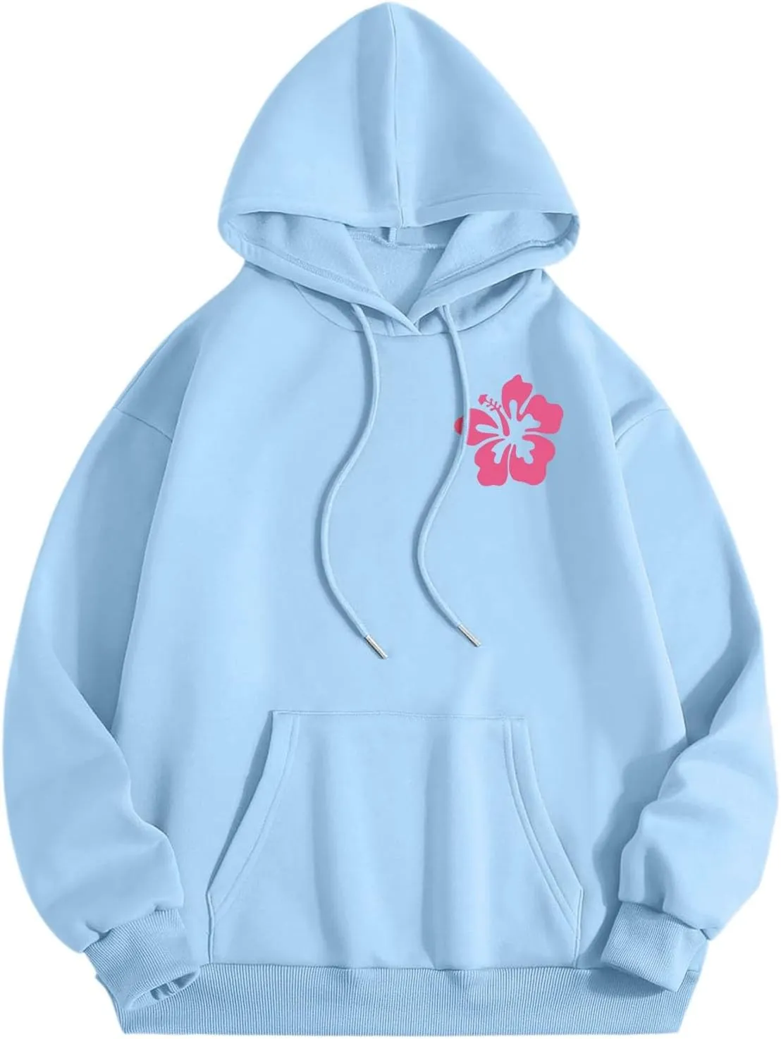 PTOLOCIF Womens Casual Hoodies Long Sleeve Lightweight Pullover Tops 2024 Fall Outfits Loose Oversized Sweatshirt with Pocket