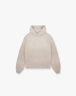 Stepped Hem Hoodie - Oat