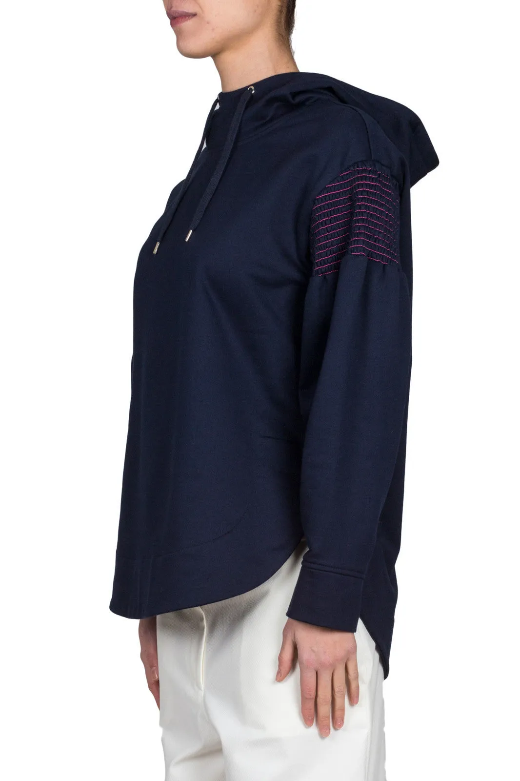 Striped Embroidery Hoodie