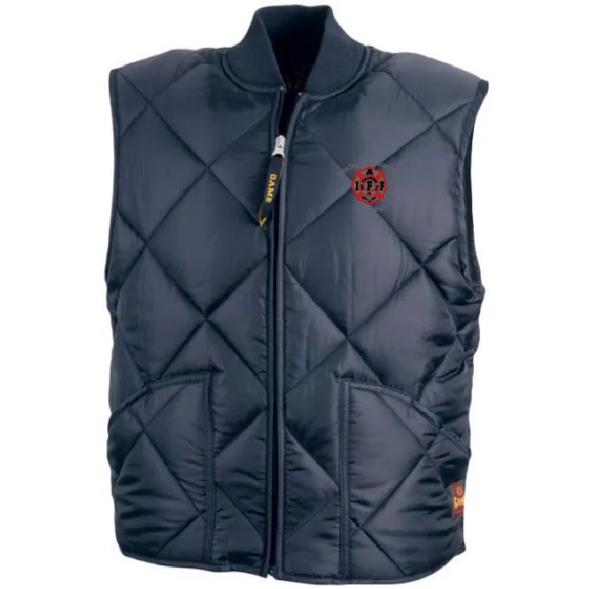 UFOC- Quilted Puffy Vest with Embroidered Shield